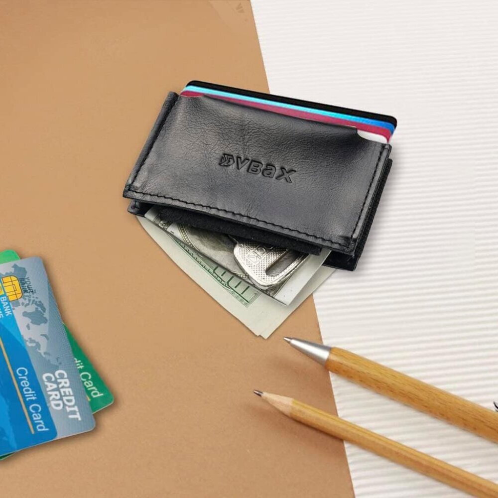 Elastic Wallet - Small Minimalists Slim Front Pocket Credit Card Holder for Men - Picture 2 of 9